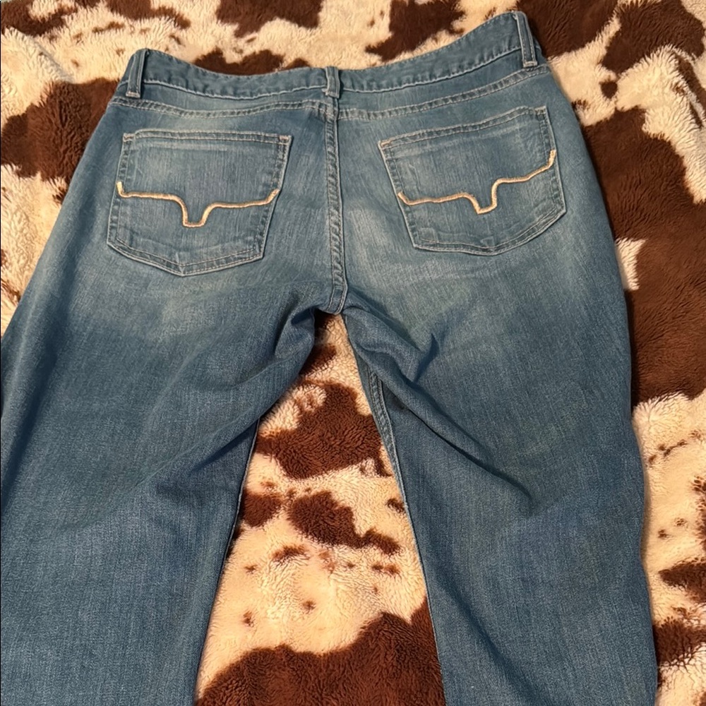 Kimes Ranch Blue Straight Leg Jeans Classic Style